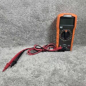 Klein Tools MM320 Digital Multimeter Orange 600V AC/DC Manual Ranging Tester